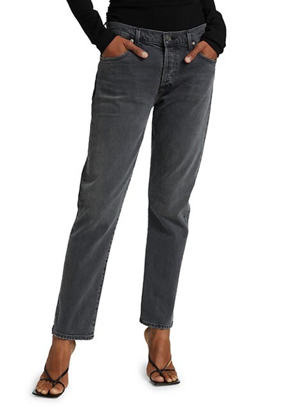 CITIZENS OF HUMANITY Emerson Ankle Slim Boyfriend Jeans Nikita 31 FLAW